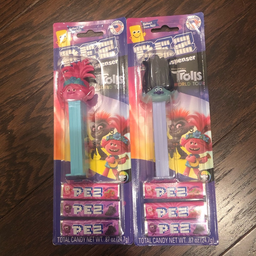 Two Trolls World Tour Pez Poppy and Branch
